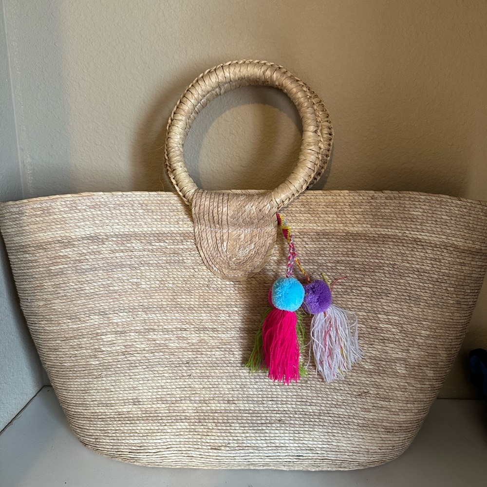 Vacation beach tassel handbag